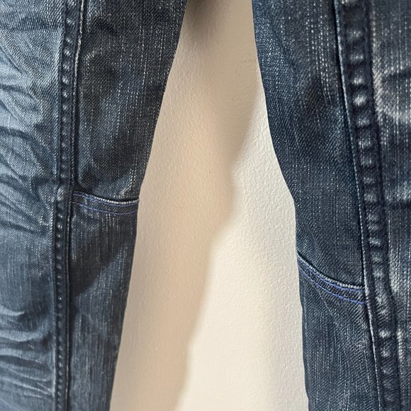 Lot 29 Embroidered Riddler Jeans Sz 34x31 DC Comics Rare Batman Denim - Picture 11 of 11